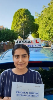 Congratulations Sandeep on passing Driving Test! Southall..<br />
Thank you so much for helping me to pass the test. So happy!!! Will also recommend to anyone. I followed all the reference points while parking, driving. I would definitely recommend Jassal driving school. thank you again