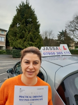 Congratulations Tugba on passing your Driving Test! Only 5 minors! Uxbridge..