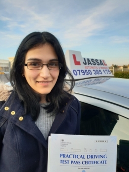 Congratulations Sannaa on passing your Driving Test! Uxbridge..<br />
Sukh is very patient and explains both the practical and theoretical sides of driving to you very well. He takes time and effort to make sure you understand something before moving on and will help you to perfect manoeuvres through lots of practice. I would highly recommend Sukh to anyone wanting to learn to drive!