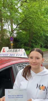 Congratulations Chloe on passing on your Driving Test 1st attempt in Slough!<br />
I passed 1st time with Jassal’s help ! Very good instructor who took covid into consideration and took all the necessary precautions, he showed me all the possible test routes and manoeuvres getting me ready for my test, which helped me to pass.