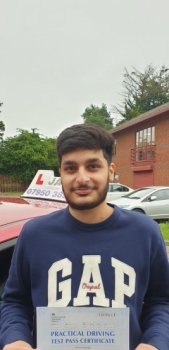 Congratulations Harinder on passing your Driving Test in Slough!..<br />
Thank you very much Jassal for helping me pass the driving test. I got to learn/practise popular test routes, which helped me familiarise with the area and different complex roundabouts. Jassal is very flexible with time and was able to provide me lessons with a short notice period. Allowed me to learn reference points which were 