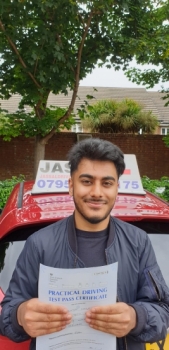 Congratulations Prabhjot on passing Driving Test on your 1st attempt in Isleworth!..<br />
Thanks Jassal for helping me pass on my first attempt with only 2 minors. It did take some time due to the covid lockdown. We did practice a lot of roundabouts in Isleworth as that I struggled with. Jassal ensured I was fully prepared. The maneouvers were made easy with the provided reference points for the car t