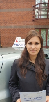 Congratulations Liana on passing your Driving Test in Slough!..<br />
Mr Jassal has helped me achieving something I never thought I will. I was always reluctant learning to drive and I had zero driving experience. His friendliness, patience and teaching methods have given me the confidence and knowledge and I was able to pass with just one minor in Slough! Thank you again Mr Jassal!