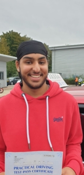 Congratulations Jasdev on passing your Driving Test in Uxbridge!