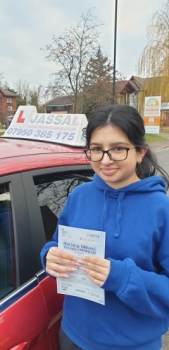 Congratulations Harneet on passing your Driving Test in Slough!
