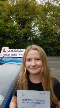 Congratulations Jodie on passing Driving Test 1st Time Slough<br />
<br />
Thank you Jassal for insuring that I passed first time each lesson was informative and helpful I got feedback after each lesson to help me improve my driving I would recommend Jassal as he is a very good driving instructor Thank you again for all your help All the best Jodie