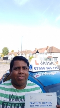 Congratulations Joseph on passing your Driving Test today Southall<br />
<br />
Thanks Jassal itacute;s was really good I really enjoyed my classes with you I will recommend you to my friends also in futurethx a lot