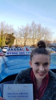 Congratulations Kirsty on passing Driving Test on 1st attempt with only 4 minors Slough <br />
<br />
 Hi Sukh thanks for all your help over the past few months with my lessons You made the lessons enjoyable and I felt comfortable on the roads You gave me great useful feedback after each lesson which gave me targets to reach in time for my practical test I would definitely recommend you to other peopl