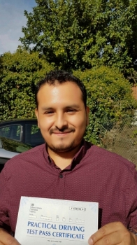 Congratulations Raul on passing your Driving Test on your 1st attempt in Slough Only 4 minors <br />
<br />

<br />
<br />
Hi Sukh<br />
<br />
I enjoyed having you as my driving instructor You were constantly giving me feedbacks to help me improve my driving and I felt very confident in every lesson that I had with you<br />
<br />

<br />
<br />
I will positively recommend you to others <br />
<br />
Regards Raul