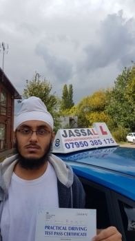 Congratulations Shyam on passing your Driving Test Slough