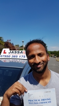 Congratulations Sid on passing Driving Test 1st Time Uxbridge<br />
<br />
After booking my test with a few days to go Jassal really came through and delivered when it counted most He rearranged his schedule to accommodate me and prepared me thoroughly to pass the test my first time with just a few days practice He showed me various routes which would be covered on the test and his teaching style was n