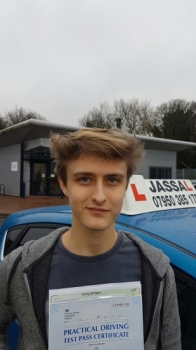 Congratulations Tristan on passing Test on 1st attempt Only 1 minor Uxbridge