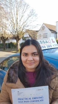 Congratulations Yasmin on passing Test 1st time Only 2 minorsUxbridge<br />
<br />
 Jassal Driving School is brilliant The lessons were very informative and with Sukh being a very friendly and helpful instructor I felt I learnt the necessities of driving in good timing I was constantly being given good feedback as well as improvements which allowed me to pass first time Iacute;d definitely recomme