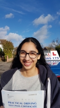 Congratulations Avneet on passing your Driving Test 1st time Slough<br />
<br />
Thanks to Sukh helping me pass first time he was extremely patient and kind He helped me practice the manoeuvres many time and showed me many routes which helped me very much Would highly recommend