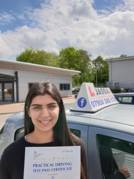 Congratulation Shreya on passing your Driving Test on 1st attempt in Uxbridge!..