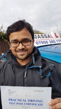 Congratulations Kalyan on passing your driving test! Slough