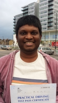 Hi Sukh<br />
<br />
Many thanks for your help and support in helping me to pass the test Your rich experience and expert advise really helped I would highly recommend you to anyone who wants focussed driving lessons <br />
<br />
Regards Venkat